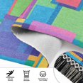 thumbnail image 6 of Yayeee Runner Rug for Bedroom 2'x6' Machine Washable Hallway Non Slip Mat, Colorful Geometric Pattern, 6 of 8