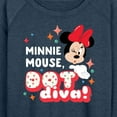 thumbnail image 3 of Mickey & Friends - Minnie Dot Diva - Women's Lightweight French Terry Long Sleeve Shirt, 3 of 5