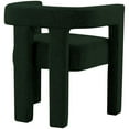 thumbnail image 4 of 3 Piece Boulce Upholstered Dining Chairs and Bench Set in Green, 4 of 10