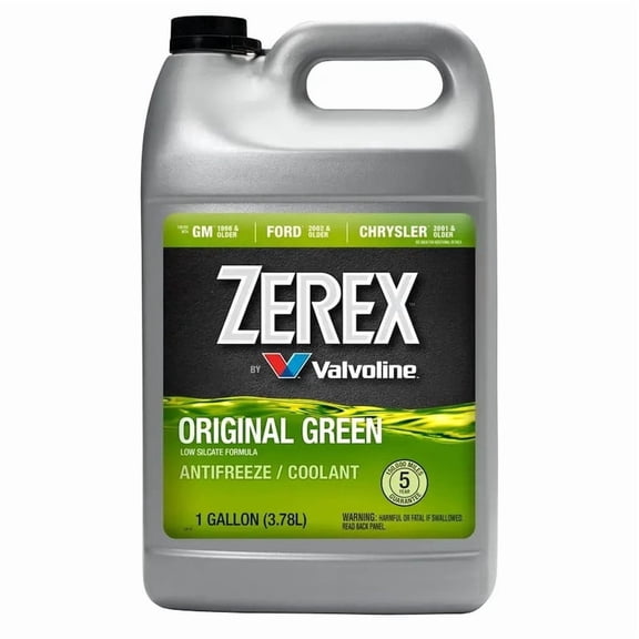 Zerex OEM Asian Vehicle Blue Silicate and Borate Free 50/50 Prediluted Antifreeze Coolant 1 GA Replacement For JMC Vigus 1.8L L4 2020