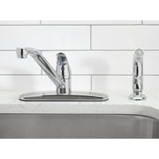 Mainstays 8 Centerset Single Handle Kitchen Faucet with Side Spray, Chrome