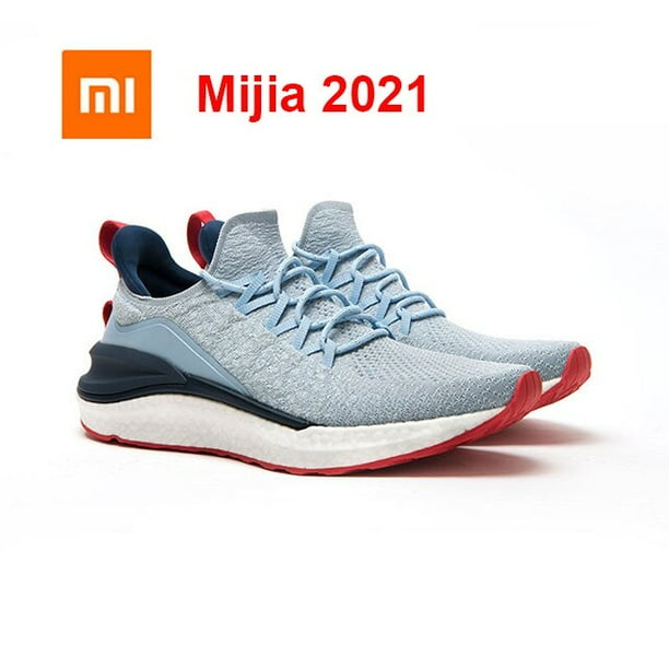 Nuevos zapatos deportivos Xiaomi Mijia bolsa de 4 juegos zapatos de punto elasticos con ventilacion ligera zapatillas transpirables refrescantes para correr en la ciudad Tan Jianjun unisex Walmart en ...