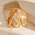 thumbnail image 4 of DESIGNICE Gold Bangles for Women Unique Twisted Design Bangles Bracelets Open-Close Gold Chunky Bracelet for Women Gold1, 4 of 7