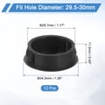 thumbnail image 2 of Uxcell 12pack 30mm(1-3/16") Nylon Hole Plugs, Flush Type Panel Round Snap In Fastener Knockout Plugs, Black, 2 of 6