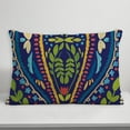 thumbnail image 5 of Creative Products Navy Background Folk Pattern 14x20 Indoor / Outdoor Pillow, 5 of 9
