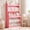 Pink, variant on Lukstr Kids Toy Storage Organizer with White Bookshelf, 6 Removable Toy Bins, 5-Tier Toy Organizers with Stuffed Animal Storage, Anti-Tip Design