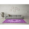 thumbnail image 3 of Ahgly Company Indoor Square Persian Purple Traditional Area Rugs, 6' Square, 3 of 4