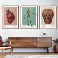 thumbnail image 5 of Vintage Spooky Poster Ghost Skull Crow Bats Spider Pumpkin Prints Canvas Painting Wall Art Picture Halloween for Room Home Decor, 5 of 5