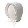 thumbnail image 5 of TFEOQRY Toddler Baby Bonnet Hat Ruffled Edge Breathable Cotton Adjustable Strap UV Protection Summer Sun Hat, 5 of 6