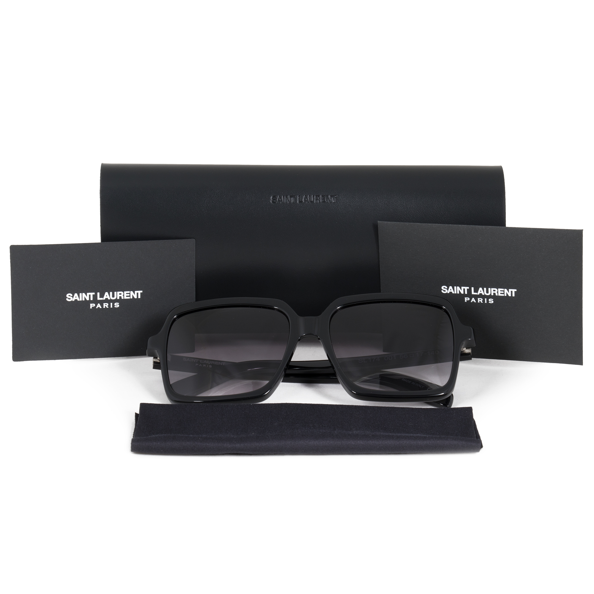 Sunglasses Saint Laurent SL 174 - 001 Black / Grey - Walmart 