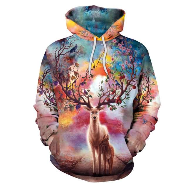 Sudaderas con capucha con estampado 3D para hombre y mujer, Tops con capucha Harajuku con bolsillo, ropa de calle holgada Unisex, otoño