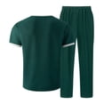 thumbnail image 5 of Mrmaere Men's Suit Set Loose Solid Pattern For Various Types Versatile Design For Multiple Occasions Green S, 5 of 5