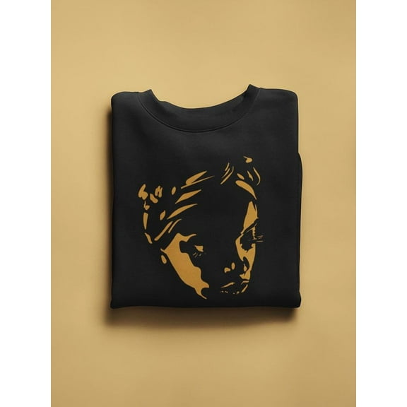 Woman Portrait Front View Paint Sweatshirt Women -Image by Shutterstock, Female Large