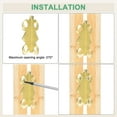 thumbnail image 4 of Uxcell 12-Pack Door Hinges, 4/5in (20mm) Electroplated Iron Interior Door Folding Butt 180°Mini Hinges with Screw [Gold Tone], 4 of 7
