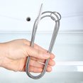 thumbnail image 2 of HEVIRGO Stainless Steel Refrigerator Drain Hole Filter Tube Pipe Cleaning Brush Tool Stainless Steel, Nylon Wire, 2 of 7