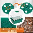 thumbnail image 3 of Bandeja De Plántulas Caja de bandeja de inicio de semillas de 12 agujeros caja de plántulas de luz propagadora para jardín (verde) Tmvgtek Libre de BPA, 3 of 9
