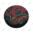 thumbnail image 5 of Motif Cachemire Coloré Polyester Universel Housse de Roue de Rechange pour Remorque RV SUV Camion Campeur, 5 of 5