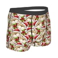 thumbnail image 2 of Rateoe Christmas Hat bear Mens Boxer Briefs Poly Spandex Performance Boxer Briefs Underwear Hem Boxer Briefs - Medium, 2 of 8