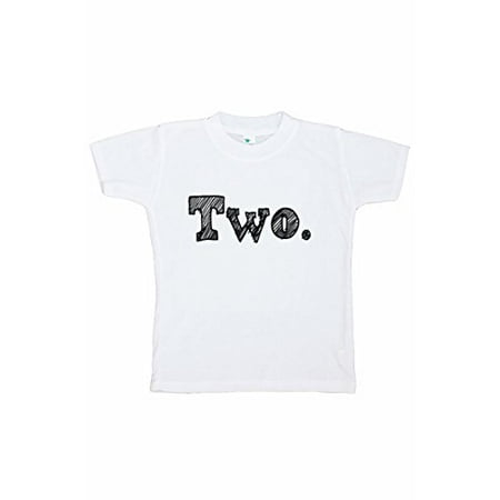 

7 ate 9 Apparel Kids Two Birthday T-Shirt White