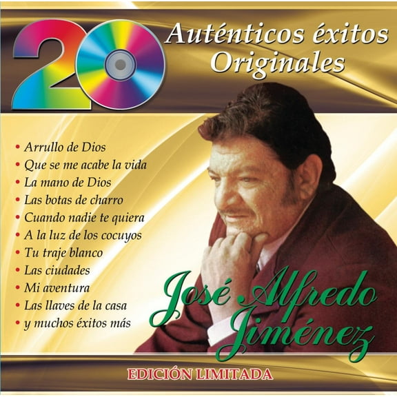 Jose Alfredo Jimenez - 20 Autenticos Exitos Originales [CD]