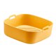 thumbnail image 5 of Revestimiento de silicona para freidora de aire, cesta para hornear resistente al calor gruesa, cuenco para horno, herramienta para barbacoa, cuadrado amarillo, 5 of 10