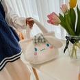 thumbnail image 3 of Mochila Kawaii de Hello Kitty Sanrio para niñas, bolso de felpa, Anime Kuromi Plushie, Mymelody, Cinnamoroll, bolsos de mensajero de dibujos animados, 3 of 4