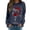 Blue, variant on Ediodpoh Sweatshirt for Womens Merry Christmas Print Round Neck Fit Pullover Tops Long Sleeve Loose Blouse Raglan Sleeve Glass Design Mint Green_004 XXL