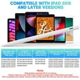 thumbnail image 7 of Magnetic Stylus Pen for iPad, Featuring Palm Rejection, Tilt Sensitivity, and Fast Charging | Precision Pen for Writing and Drawing | Works with iPad Pro/Air/Mini (2018-2024 Models), White, 7 of 7