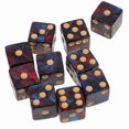 thumbnail image 1 of 10 Pack Acrylic Dice Set, 16mm Six-Sided Dot Dice for Board Games and Fun Activities, 1 of 2