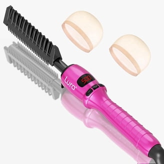 NEXPURE Hair Straightener Brush, Ionic Hot Comb, 5 Temps, Anti