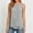 Gray, variant on CYMMPU Women's Double Layer Chiffon Sleeveless Tank Top, Round Neck Flowy Curved Hem Layering Vest Gray XXL