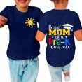 thumbnail image 2 of Atogsazn Toddler Girl Boy Clothes Clearance Unisex Toddler Short Sleeve Basic T-Shirt Summer Casual Crew Neck Loose Cute Print Blouse Tops Graphic Tee 8-9 Years Navy, 2 of 5
