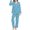 Sky Blue, variant on YUEHUA Silk Satin Pajamas for Women Set 2 Piece Valentine's Day Silk Pjs Long Sleeve Top Cozy Sleepwear Silky Pajamas