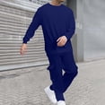 thumbnail image 4 of Mens Sweat Suits 2 Piece Slim Fit Casual Long Sleeve Pullover Sweatshirt Sweatpants Suit Tracksuits Jogging Suit, 4 of 8