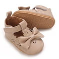 thumbnail image 2 of Biezeib Baby Girl PU Flats Soft Soles Elegant Cute Bow Mary Jane Dress Shoes Casual Walking Shoes for Newborn Toddler, 2 of 6