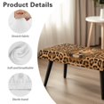 thumbnail image 6 of Whosucclay Leopard Print Dining Bench Cover Removable Bench Slipcover for Living Room, Bedroom, Kitchen Wear Resistant Bench Seat Protector Cover Soft Bench Protectors, 6 of 7