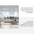 thumbnail image 2 of Versailles - Cordless Roman Shade, Caesar Collection, Room Darkening Fabric, 27" x 63", Light Grey, 2 of 10