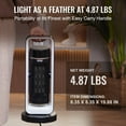 thumbnail image 6 of 1500W Electric Space Heater with Remote - 2 Heat Settings (1000W/1500W) & Thermostat - Quiet Ceramic Heater for Office, Desk & Indoor Use, 6 of 11