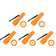 thumbnail image 1 of Linterna Buceo LED Impermeable 400lm Antorcha Submarina Naranja, 1 of 8