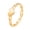 Gold, variant on Heart Cuban Link Ring Gold 18K Plated Stainless Steel Chunky Y2K Heart Motif Stackable Jewelry for Women Gold Size 10