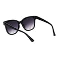 thumbnail image 4 of Retro Horn Rim Hipster Plastic Fashion Sunglasses Black Smoke, 4 of 4
