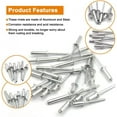 thumbnail image 2 of LAICAIW 100 Pcs Rivets en Aluminium pour Stores 3/16 Pouces x 1/4 Pouces, Rivets Pop 4.8 x 6mm, Lot de 100, 2 of 6
