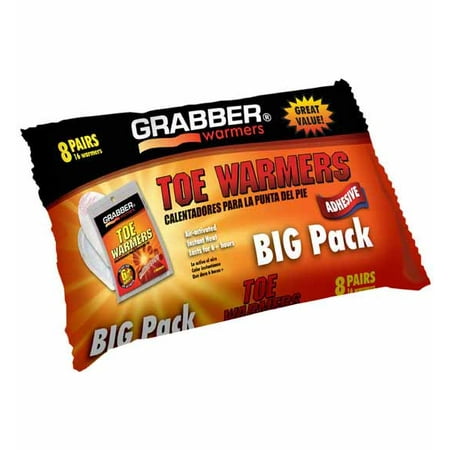 Grabber Toe Warmers BIG Pack - 8 Pairs