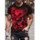 thumbnail image 3 of Camiseta con estampado de calavera aterradora para hombre, Camiseta cómoda informal de temperamento, ropa 3D, top gráfico, Verano, 3 of 5