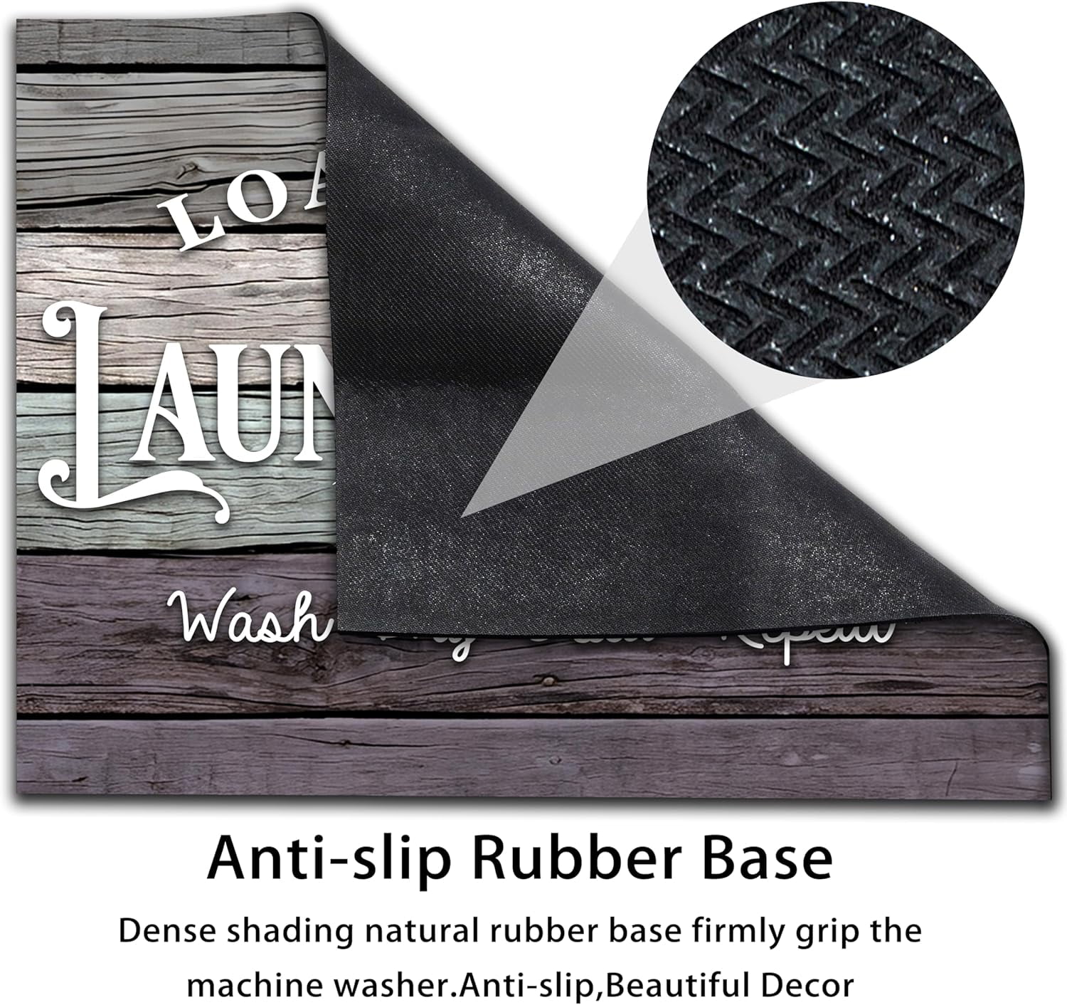 Washer and Dryer Covers for the Top 23.6" X 19.7", Washer and Dryer Top Protector Mat, Non Slip Washing Machine Dust Cover Pad for Laundry Room Kitchen Home Decor
