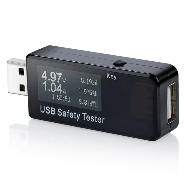 Voltimetro Usb Probador USB YOJOCK - Voltímetro Y Amperímetro, Pantalla LCD, Para Cargadores Y Power Banks Probador Usb Voltímetro