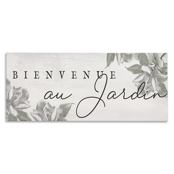 Stupell Industries Shabby Chic Vintage Garden Welcome Canvas Art, 24 x 10, by Lil' Rue