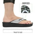 thumbnail image 3 of Aerosoft Women's Anette Beach Flip Flops for Summer Essentials, 3 of 6