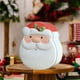 thumbnail image 1 of Caja para guardar bocadillos navideños | Lata de hierro con diseño de Papá Noel | Contenedor para galletas y dulces navideños | Decoración y regalo festivo para la cocina | 18 x 15 x 6 cm, 1 of 5