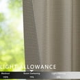 thumbnail image 5 of GlowSol Farmhouse Kitchen Curtains 30"W x 24"L Waffle Weave Cafe Blackout Half Bathroom Window Curtain, Taupe, Set of 2, 5 of 6